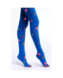 Collant Bleu Klein à Pois Sakura Voila