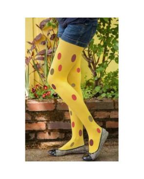 Collant-opaque-Kiwi-pois-de-couleurs-avant