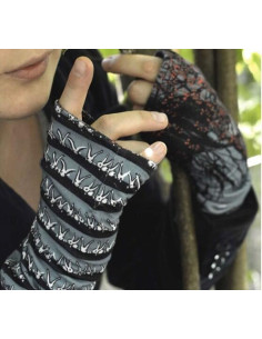 Mitaines reversible Imprimé 2 zamis & loup