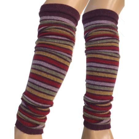 Guêtres-lpc-laine-angora-rayures-rouge-bordeaux