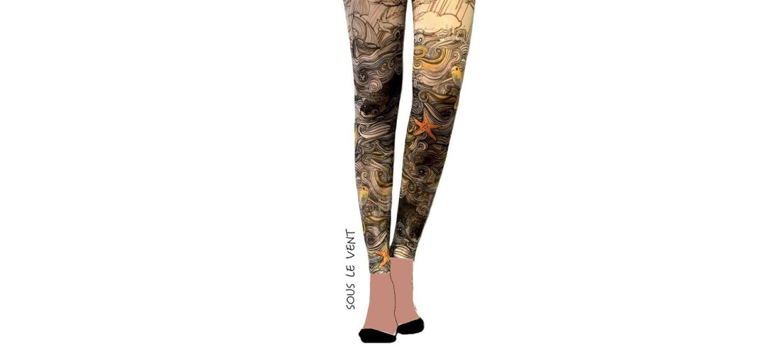 Leggins imprimé Sous le vent