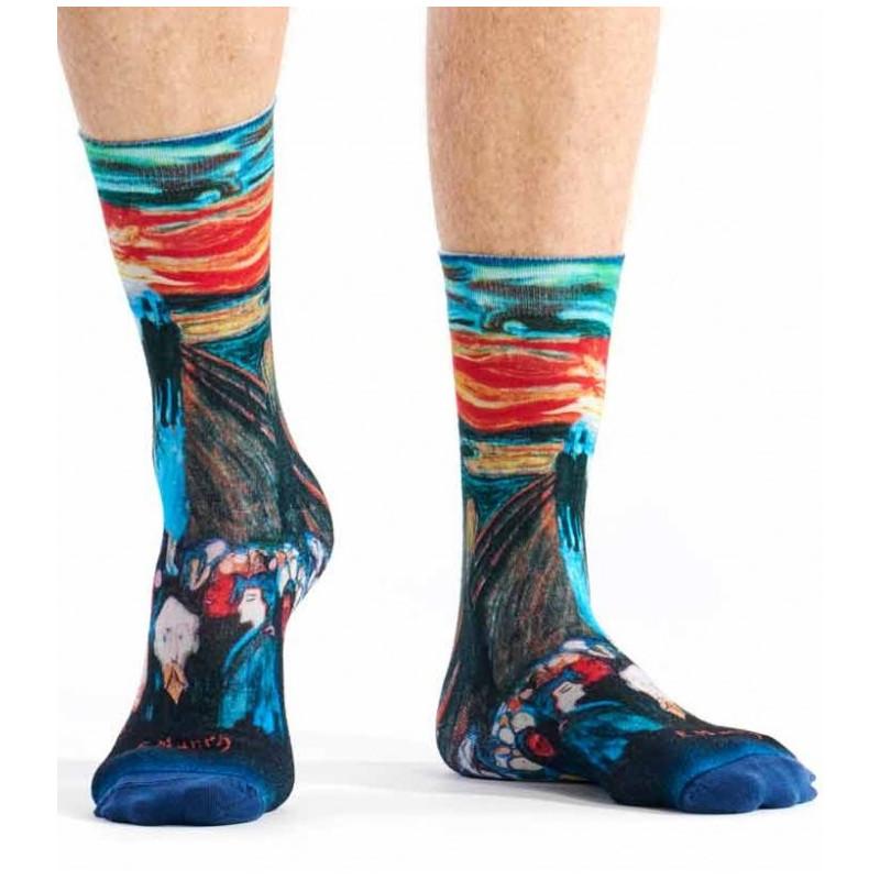 Chaussettes La peur de Munch Museum