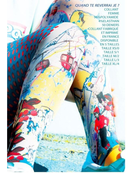 Collant imprimé Quand te reverrai je