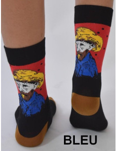 Chaussettes portrait de Van Gogh 2