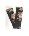 Mitaines Manchons noirs Bouquet de Roses Fil de Jour