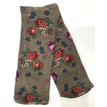 Mitaines-Manchons-Dub-et-Drino-coton-taupe-fleuri-FILMI06
