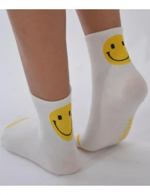 Chaussettes Smiles blanches