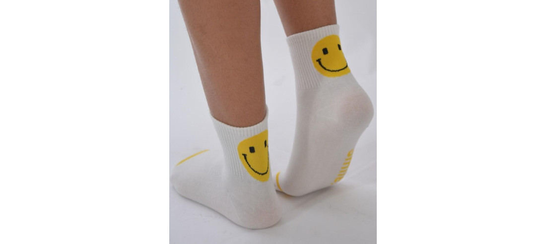 Chaussettes Smiles blanches