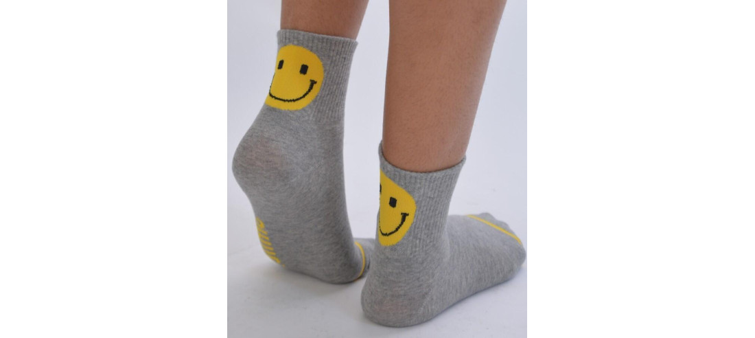 Chaussettes Smiles grises