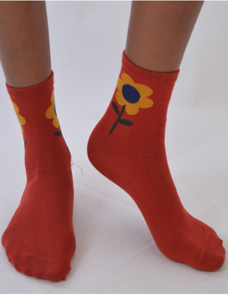 Chaussettes Fleurs sauvages 6 petales