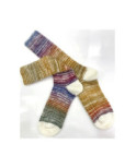 Chaussettes laine mohair Cotes dégradées tendance