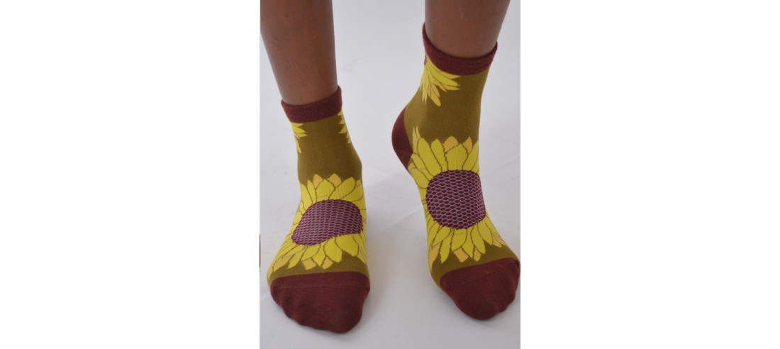 Chaussettes fleurs de Tournesols