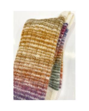  Chaussettes-Ciocca-1912-laine-mohair-brun-rose-bleu-détail