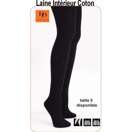 Collant Laine et Coton Doré-Doré
