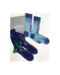 Coffret de Chaussettes Berthe aux Grands Pieds Homme poésie fil