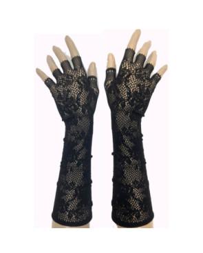 Mitaines Résille dentelle microfibre
