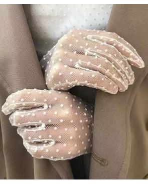 Gants Tulle plumetis Chic raffiné