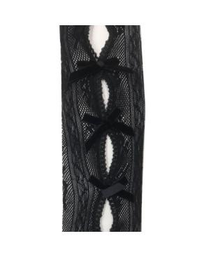 Collant-resille-dentelle-noir-à rubans-noir