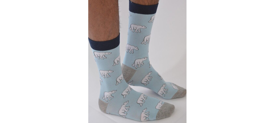 Chaussettes Ours Blanc