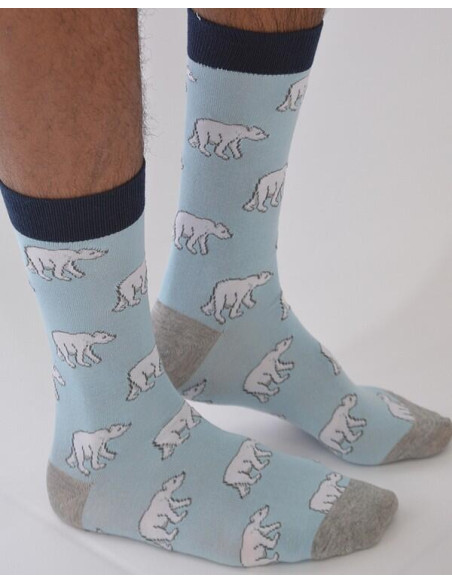 Chaussettes Ours Blanc