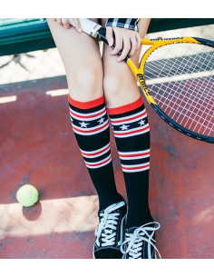 Mi bas Tendance rayures etoiles