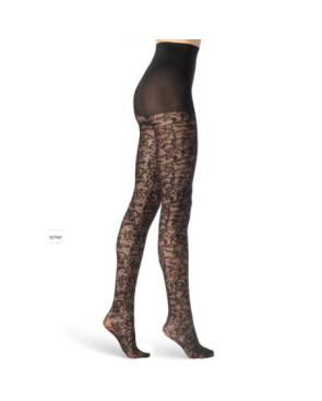  collant-Emilio-cavallini-fleurs-azalée-5E59-noir-2