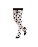 Collant Blanc gros pois Emilio Cavallini