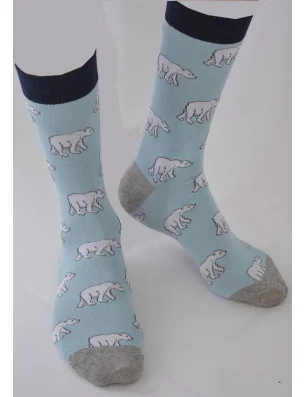 Chaussettes Ours Blanc