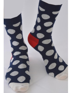 Chaussettes Gros Pois bicolores 2