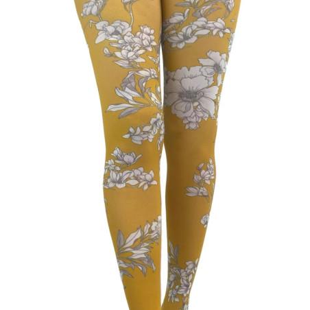 Collant opaque imprimé Jasmine Fleuri