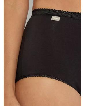  culotte-Maxi-COTON-playtex-pack-de-3-noir-détail-avant