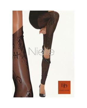 Legging en fine dentelle Doré-Doré