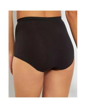  culotte-Maxi-COTON-playtex-pack-de-3-noir-détail-dos