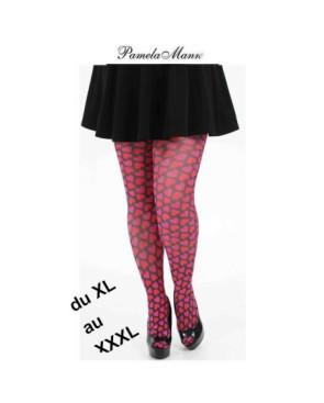  Collant Pamela Mann jolis coeurs grande taille