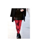 Collant Opaque Tye and Dye Rouge Les petits caprices
