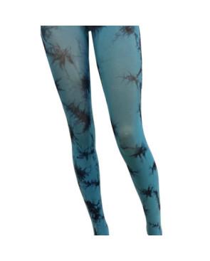 Collant Opaque Tye and Dye cobalt Les petits caprices