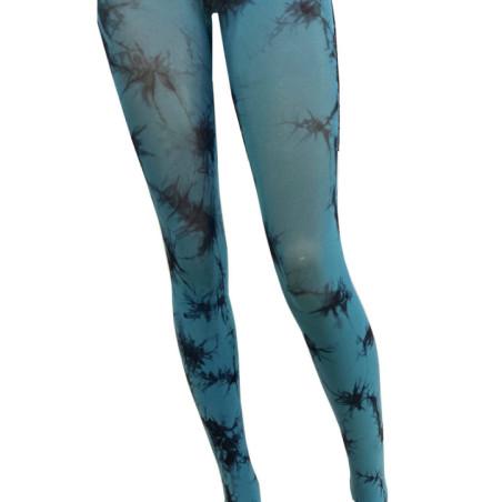 Collant Opaque Tye and Dye cobalt Les petits caprices