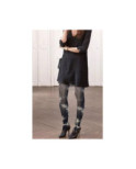 Collant Opaque Tye and Dye noir Les petits caprices