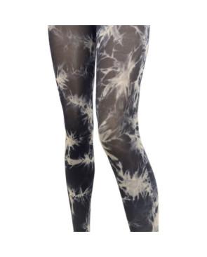 Collant Opaque Tye and Dye noir Les petits caprices