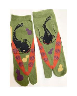 Chaussettes-Tabis-Coton-carpes-noires