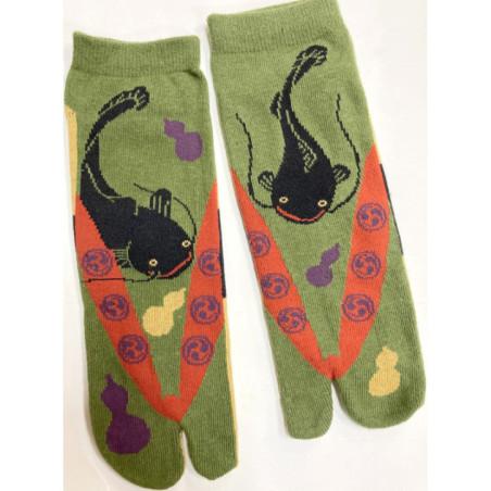 Chaussettes-Tabis-Coton-carpes-noires