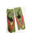 Chaussettes Tabis Japonaises Carpes noires