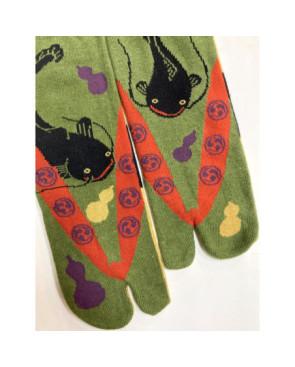 Chaussettes Tabis Japonaises Carpes noires