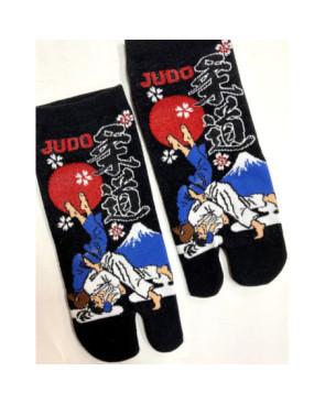 Chaussettes-Tabis-Coton-Judoka-noir