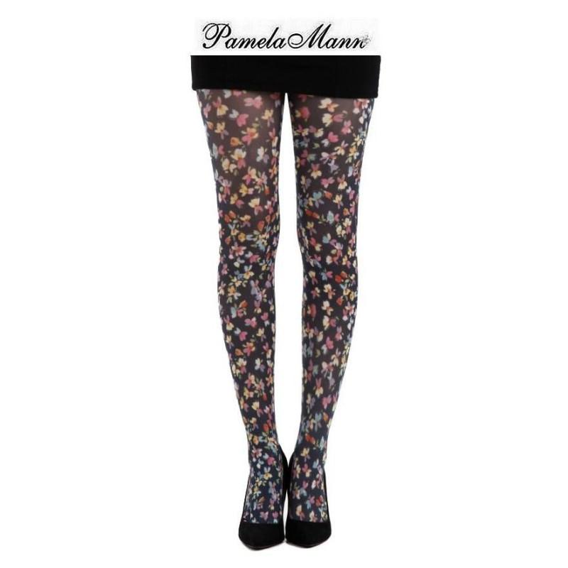 Collant Pamela Mann small disty flowers
