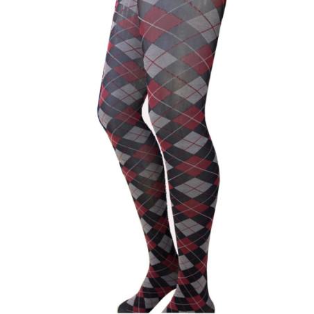 Collant Argyle Opaque Tendance Marine