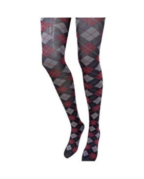  COLLANT-argyle-gris-losanges-marine-bordeaux-face