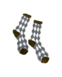Chaussettes Crystal Arlequin Gris Tendance