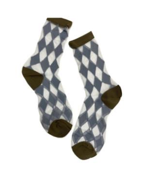 Chaussettes Crystal Arlequin Gris Tendance