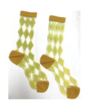 Chaussettes Crystal Arlequin Anis Tendance